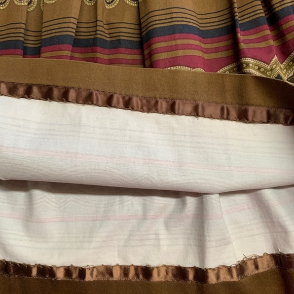 Harolds Womens Skirt Size 6 Knee Length Fit and Flare Colorful Lined Boho - Picture 9 of 11